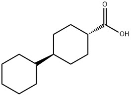 (1α,4β)-4-Cyclohexylcyclohexanecarboxylic acid structure