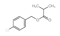 Propanoic acid,2-methyl-, (4-chlorophenyl)methyl ester结构式