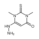 6-hydrazino-1,3-dimethyl-2-thioxo-2,3-dihydro-1H-pyrimidin-4-one结构式