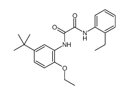 N-(5-(1,1)二甲乙基)-2-乙氧苯基)-N’-(2-乙基苯基)乙二酰胺结构式