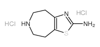 2-AMINO-4,5,6,7,8-PENTAHYDROTHIAZOLO[5,4-D]AZEPINE, DIHYDROCHLORIDE Structure