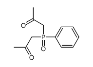 1-[2-oxopropyl(phenyl)phosphoryl]propan-2-one Structure