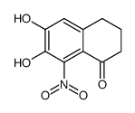 1(2H)-Naphthalenone, 3,4-dihydro-6,7-dihydroxy-8-nitro- (9CI)结构式