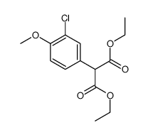 diethyl 2-(3-chloro-4-methoxyphenyl)propanedioate结构式