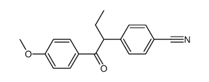 4-[1-(4-methoxy-benzoyl)-propyl]-benzonitrile Structure