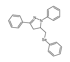 1,3-diphenyl-5-(phenylselanylmethyl)-4,5-dihydro-1H-pyrazole Structure