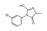 3-(3-chlorophenyl)-5-methylimidazolidine-2,4-dione结构式