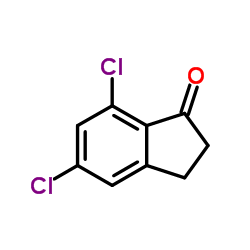 5,7-二氯-2,3-二氢-1H-茚-1-星空app结构式