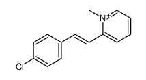 2-[2-(4-chlorophenyl)ethenyl]-1-methylpyridin-1-ium Structure