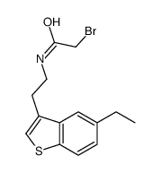 2-bromo-N-[2-(5-ethyl-1-benzothiophen-3-yl)ethyl]acetamide结构式