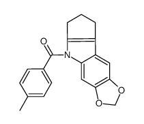 5,6,7,8-Tetrahydro-5-(p-toluoyl)cyclopenta[b]-1,3-dioxolo[4,5-f]indole picture