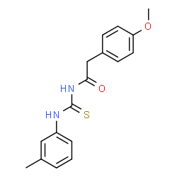 2-(4-methoxyphenyl)-N-{[(3-methylphenyl)amino]carbonothioyl}acetamide picture