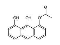 (8,9-dihydroxyanthracen-1-yl) acetate结构式