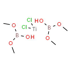 dichlorobis(dimethyl orthoborato-O'')titanium structure