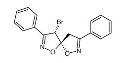 4c-bromo-3,8-diphenyl-(5rO6)-1,6-dioxa-2,7-diaza-spiro[4.4]nona-2,7-diene结构式