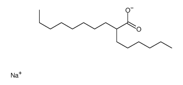 sodium 2-hexyldecanoate Structure