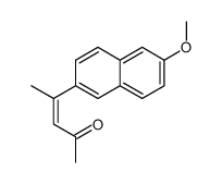 4-(6-methoxynaphthalen-2-yl)pent-3-en-2-one Structure