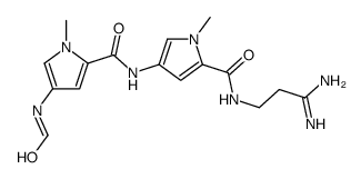 N-(2-Amidinoethyl)-1-methyl-4-[[[1-methyl-4-(formylamino)-1H-pyrrole-2-yl]carbonyl]amino]-1H-pyrrole-2-carboxamide结构式