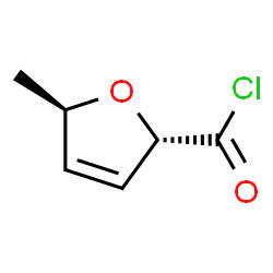 2-Furancarbonyl chloride, 2,5-dihydro-5-methyl-, trans- (9CI) structure