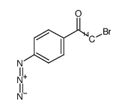 1-(4-azidophenyl)-2-bromoethanone结构式