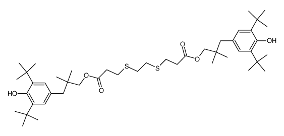 3-(2-{2-[3-(3,5-Di-tert-butyl-4-hydroxy-phenyl)-2,2-dimethyl-propoxycarbonyl]-ethylsulfanyl}-ethylsulfanyl)-propionic acid 3-(3,5-di-tert-butyl-4-hydroxy-phenyl)-2,2-dimethyl-propyl ester Structure