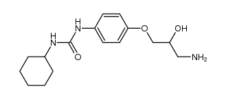 1-(4-(3-amino-2-hydroxypropoxy)phenyl)-3-cyclohexylurea结构式