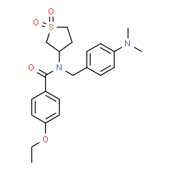 N-[4-(dimethylamino)benzyl]-N-(1,1-dioxidotetrahydro-3-thienyl)-4-ethoxybenzamide structure