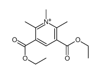 diethyl 1,2,6-trimethylpyridin-1-ium-3,5-dicarboxylate结构式