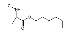 hexyl 2-(chloroamino)-2-methylpropanoate Structure