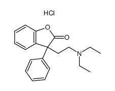 3-(2-diethylamino-ethyl)-3-phenyl-3H-benzofuran-2-one, hydrochloride Structure