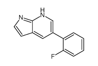 5-(2-fluorophenyl)-1H-pyrrolo[2,3-b]pyridine结构式