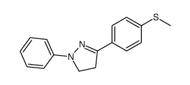 5-(4-methylsulfanylphenyl)-2-phenyl-3,4-dihydropyrazole Structure