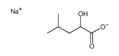 sodium ()-2-hydroxy-4-methylvalerate结构式