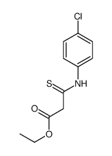 ethyl 3-(4-chloroanilino)-3-sulfanylidenepropanoate Structure