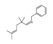 N-benzyl-2,2,5-trimethylhex-4-en-1-imine Structure