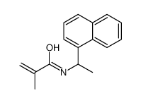 2-methyl-N-(1-naphthalen-1-ylethyl)prop-2-enamide结构式