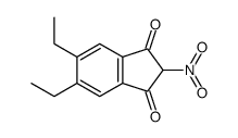 5,6-diethyl-2-nitroindene-1,3-dione Structure