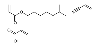 2-丙烯酸与2丙烯酸异辛酯和2-丙烯腈的聚合物结构式