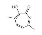 2,4,6-Cycloheptatrien-1-one, 2-hydroxy-4,7-dimethyl- (9CI)结构式