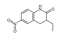 2(1H)-Quinolinone,3-ethyl-3,4-dihydro-6-nitro-(9CI) Structure