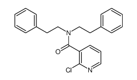 2-chloro-N,N-bis(2-phenylethyl)pyridine-3-carboxamide Structure