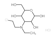 4-(2-chloroethyl-ethyl-amino)-6-(hydroxymethyl)oxane-2,3,5-triol结构式