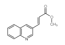 3-喹啉-2-丙烯酸甲酯结构式