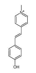 4-(2-(4-Hydroxyphenyl)ethenyl)-1-methylpyridinium (protonated form) Structure