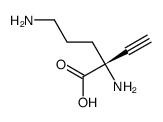 (2R)-2,5-diamino-2-ethynylpentanoic acid结构式