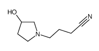 1-Pyrrolidinebutanenitrile, 3-hydroxy- (9CI) structure