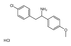 2-(4-chlorophenyl)-1-(4-methoxyphenyl)ethanamine,hydrochloride Structure