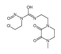 1-(2-chloroethyl)-3-[2-(4-methyl-2,3-dioxopiperazin-1-yl)ethyl]-1-nitrosourea结构式