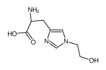 (2S)-2-amino-3-[1-(2-hydroxyethyl)imidazol-4-yl]propanoic acid结构式