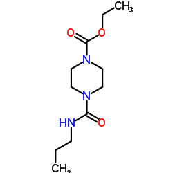 ETHYL 4-(N-PROPYLCARBAMOYL)PIPERAZINECARBOXYLATE Structure